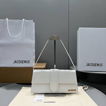 Jacquemus Le Bambino Long Flap Bag White 28x13.5cm