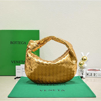Bottega Veneta BV Jodie Bag In Gold Leather 36x21x13cm
