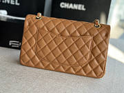 Chanel Flap Bag Caviar Gold Caramel 25cm - 3