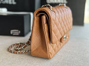 Chanel Flap Bag Caviar Silver Caramel 25cm - 3