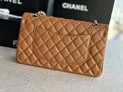 Chanel Flap Bag Caviar Silver Caramel 25cm - 5