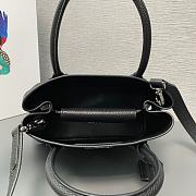 Prada Double Leather Mini Bag Black 25x18.5x12.5cm - 4