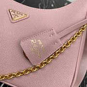 Prada Re-Edition 2005 Saffiano Leather Bag Pink 22x18x6cm - 6