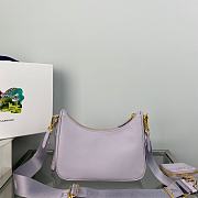 Prada Re-Edition 2005 Saffiano Leather Bag Purple 22x18x6cm - 3