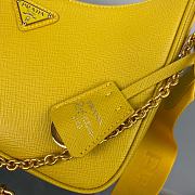 Prada Re-Edition 2005 Saffiano Leather Bag Yellow 22x18x6cm - 2