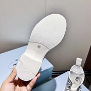 Prada Brushed Leather Re-Nylon Boots White - 3