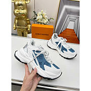 Louis Vuitton LV Run 55 Sneaker Multicolor Denim Blue - 1