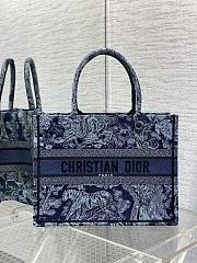 Dior Medium Book Tote Denim Blue 36 x 27.5 x 16.5 cm - 1