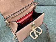 Valentino Small Vsling Handbag With Jewel Rose 22x17x9cm - 2