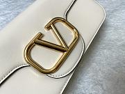 Valentino Loco Calfskin Shoulder Bag White 27x13x6cm - 4