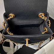 Chanel Small Backpack Calfskin & Gold-Tone Metal Black 18x18x8cm - 3