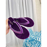 Dior Diorsea Flip Flops Velvet Purple - 4