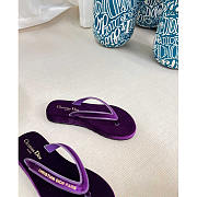 Dior Diorsea Flip Flops Velvet Purple - 2