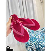 Dior Diorsea Flip Flops Velvet Pink - 2