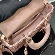 Dior Small Lady D-Joy Bag Rose Des Vents Cannage 22 x 12 x 6 cm - 4