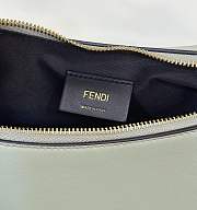 Fendi Fendigraphy Small Green Leather Bag 29x24.5x10cm - 5