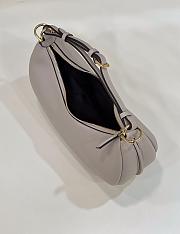 Fendi Fendigraphy Small Grey Leather Bag 29x24.5x10cm - 4