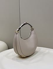 Fendi Fendigraphy Small Grey Leather Bag 29x24.5x10cm - 2