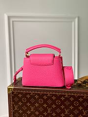 Louis Vuitton LV Mini Capucines Neon Pink M20848 21x14x8cm - 3