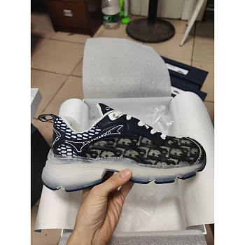 Dior Vibe Sneakers Blue Technical Fabric 