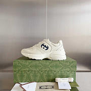 Gucci Rhyton Men's Interlocking G Sneaker White And Blue - 5