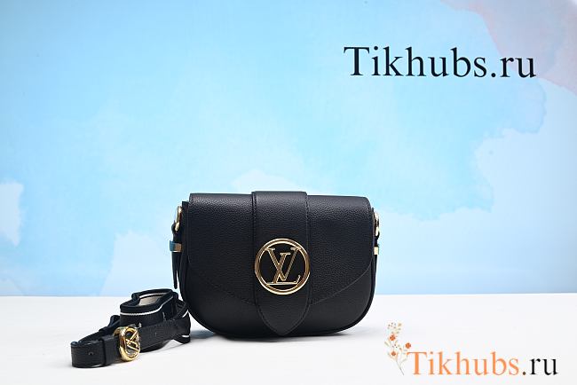 Louis Vuitton LV Pont 9 Soft PM Bag Black 21 x 15 x 6.5 cm - 1