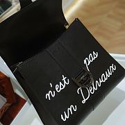 Delvaux L'Humour MM Black White 28x15x26cm - 3