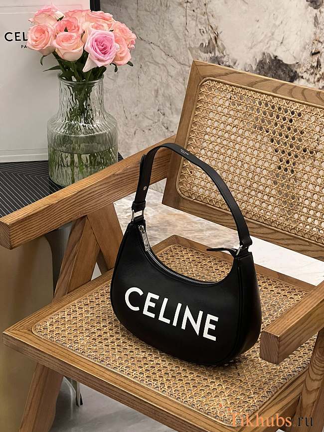 Celine Ava Bag In Smooth Calfskin Black 23x14x7cm - 1