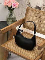 Celine Ava Bag In Smooth Calfskin Black 23x14x7cm - 5