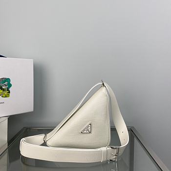 Prada Saffiano Leather Belt Bag White 25x14x9cm