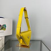 Prada Saffiano Leather Belt Bag Yellow 25x14x9cm - 6