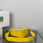 Prada Saffiano Leather Belt Bag Yellow 25x14x9cm - 5