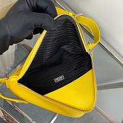 Prada Saffiano Leather Belt Bag Yellow 25x14x9cm - 3