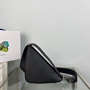 Prada Saffiano Leather Belt Bag Black 14x9x25cm - 4