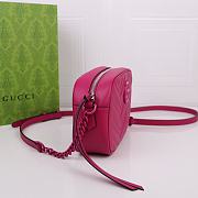 Gucci Small Marmont Pink Neon 24x12x7cm - 5