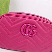 Gucci Small Marmont Pink Neon 24x12x7cm - 3