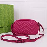 Gucci Small Marmont Pink Neon 24x12x7cm - 2