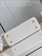 Louis Vuitton Capucines Mini Quartz White 21 x 14 x 8 cm - 4