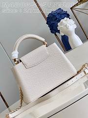 Louis Vuitton Capucines BB Quartz White 27x18x9cm - 5