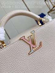 Louis Vuitton Capucines BB Quartz White 27x18x9cm - 4