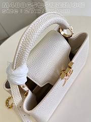 Louis Vuitton Capucines BB Quartz White 27x18x9cm - 2