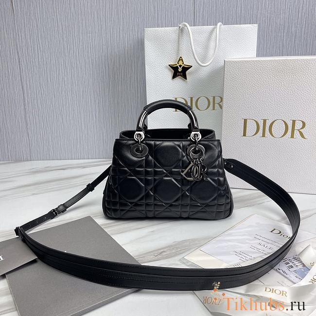 Lady Dior 95.22 Small Bag Full Black 25x10x16cm - 1