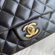 Chanel Mini Flap Bag Black Lambskin Gold 17cm - 2