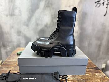 Balenciaga Bulldozer Lace-up Black Boots 