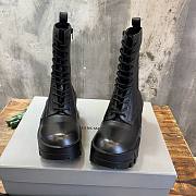 Balenciaga Bulldozer Lace-up Black Boots  - 4