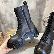 Balenciaga Bulldozer Lace-up Black Boots  - 3