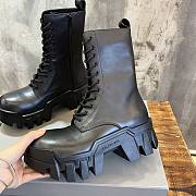 Balenciaga Bulldozer Lace-up Black Boots  - 2