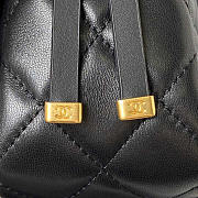 Chanel Small Folding Bag Lambskin Black Gold 15 × 21.5 × 7 cm  - 4