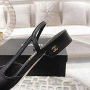 Chanel Slingback Black Sandal - 6