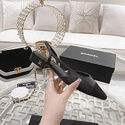 Chanel Slingback Black Sandal - 4